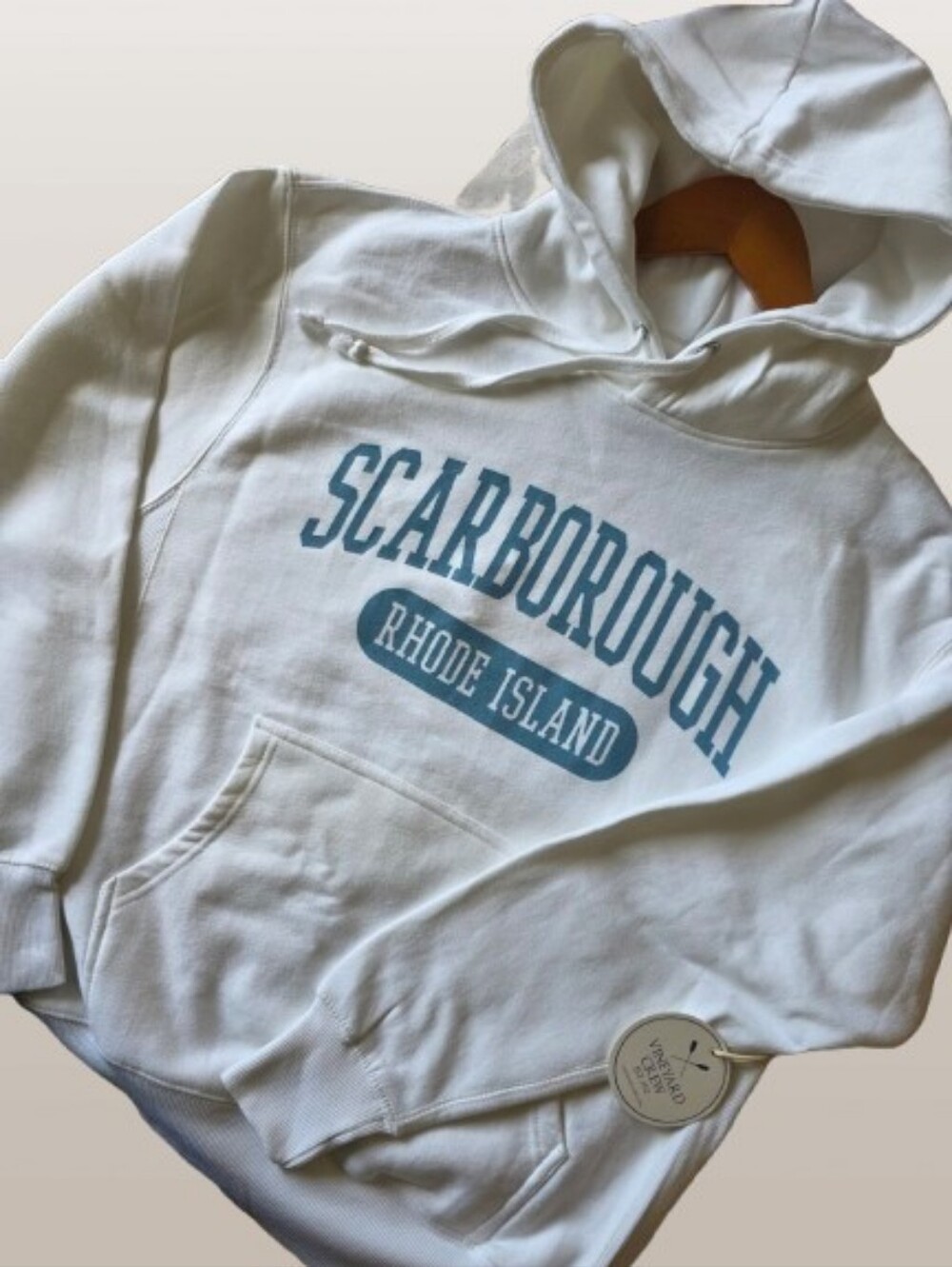 Vineyard Crew Rhode Island Hoodie M  Coastal Vacation Beachy New England  NWT